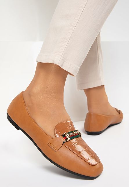 Mocasini Pauletta Camel de dama online