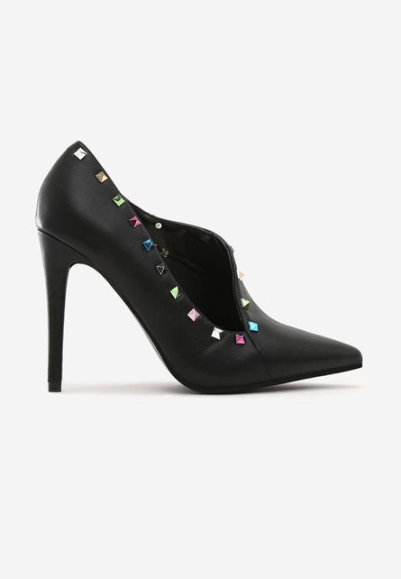 Pantofi Negri stiletto eleganti de ocazie Anelise