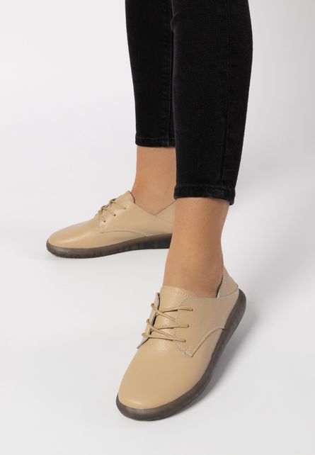 Pantofi casual office online de dama cu note elegante Matipa Bej la pret avantajos