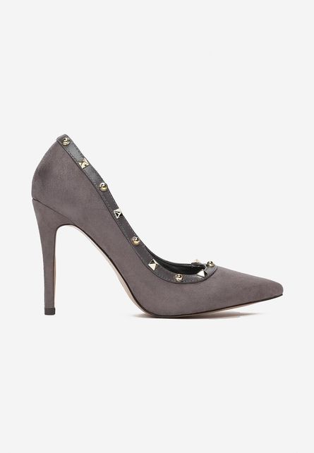 Pantofi stiletto Popea Gri de dama online