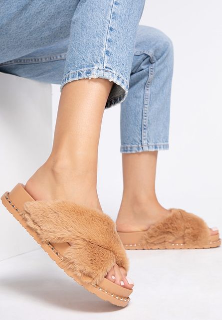 Papuci Lightness Camel de dama online