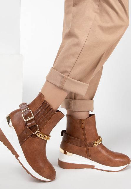 Sneakers High-Top Gordana Camel de dama online