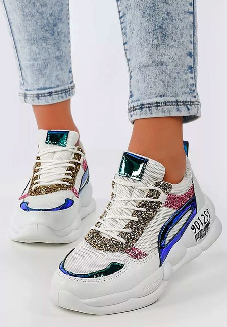 Sneakers online la moda de dama Kidman V2 Albi pentru oras sau scoala