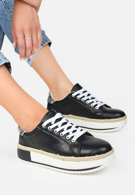 Sneakers cu platforma Avatina Negri de dama online