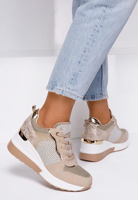 Sneakers cu platforma Liouba Bej de dama online