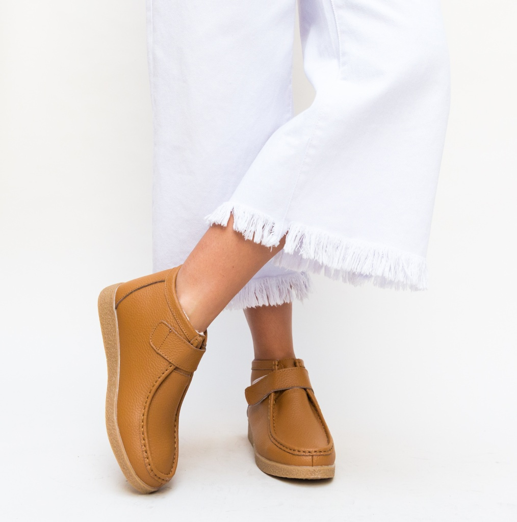 Pantofi dama camel casual Debir online